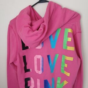 PINK Victoria's Secret Multicolor Graphic Hoodie